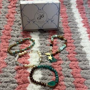 Multicolor  Plunder Beaded Set of Four Bracelet Set